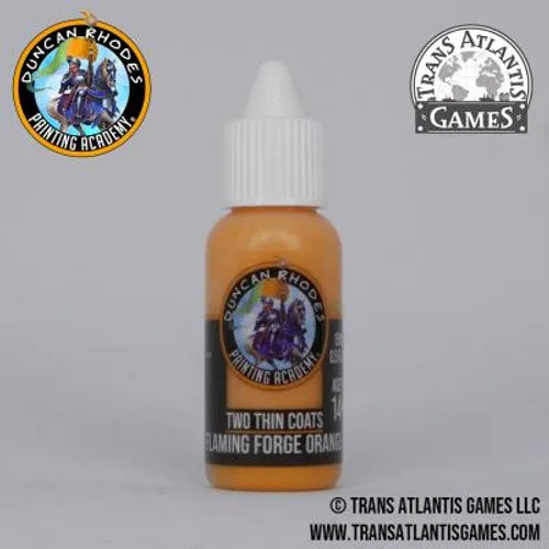 Two Thin Coats Flaming Forge Orange 15ml Paint Duncan Rhodes Painting Academy