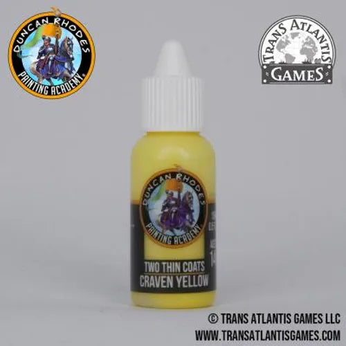 Two Thin Coats Craven Yellow 15ml Paint Duncan Rhodes Painting Academy