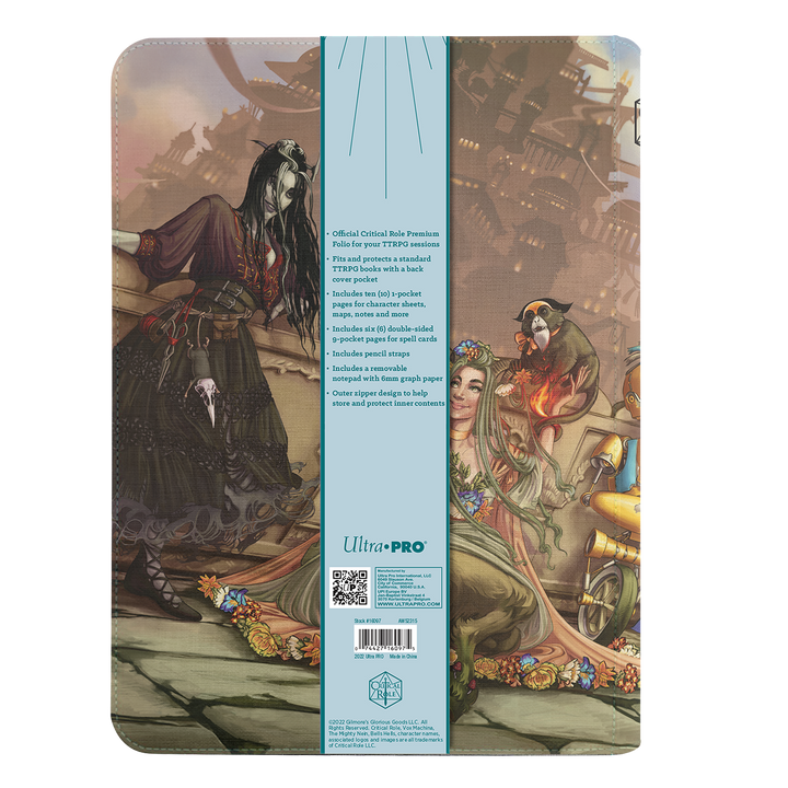 Bells Hells Team Lineup Printed Leatherette Book Folio: Critical Role