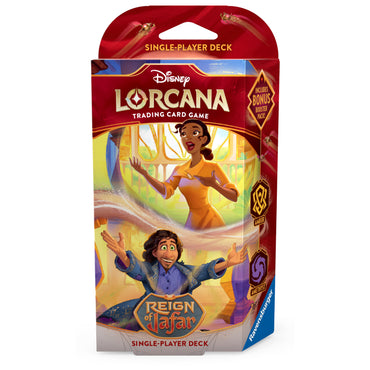 Disney Lorcana: Reign of Jafar Starter Deck - Amber & Amethyst (Tiana and Bruno) (Pre-Order)