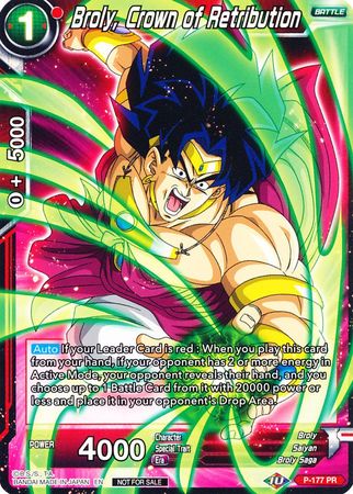 Broly, Crown of Retribution (P-177) [Promotion Cards]