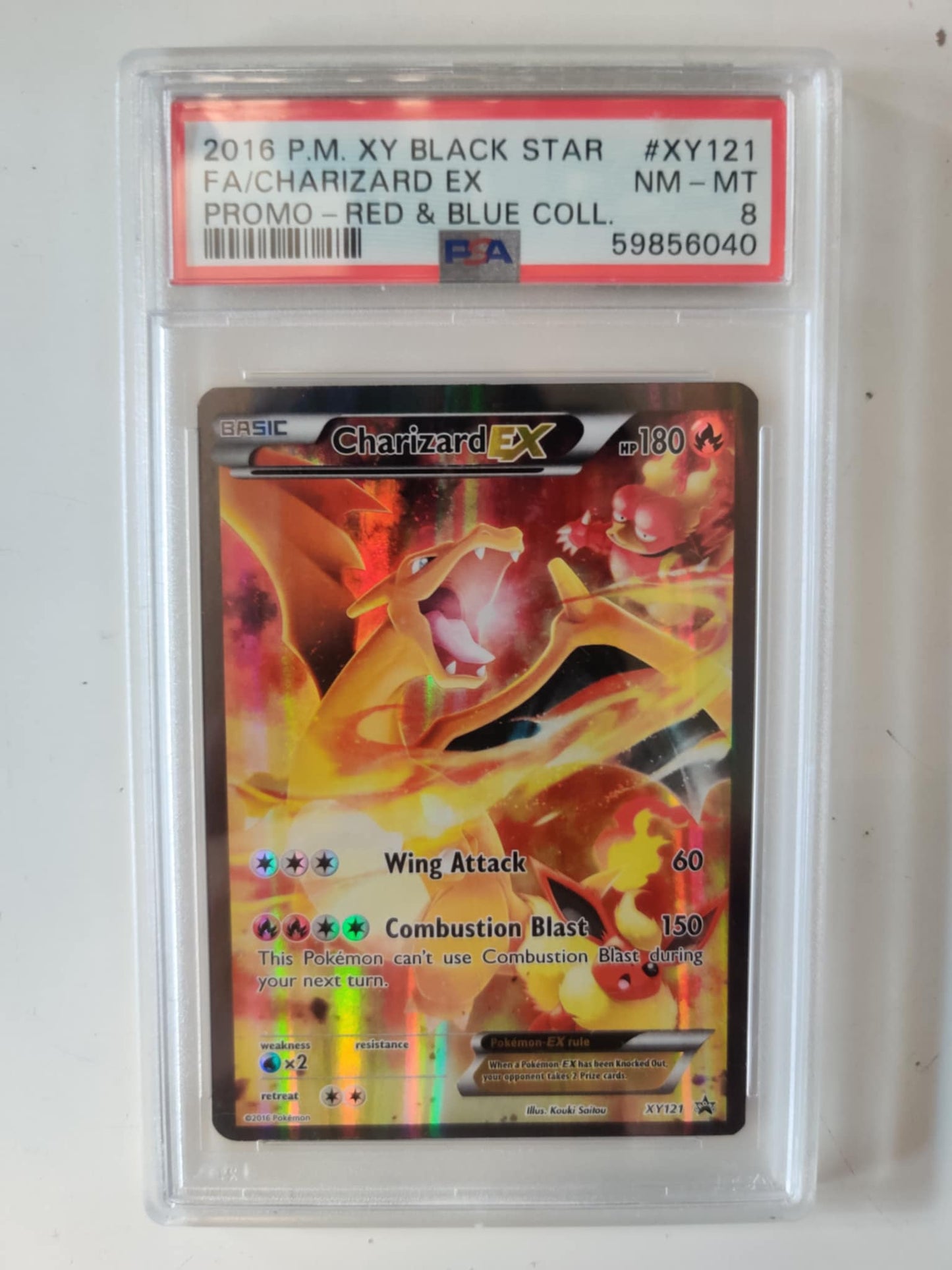 Charizard EX XY121 English PSA-8