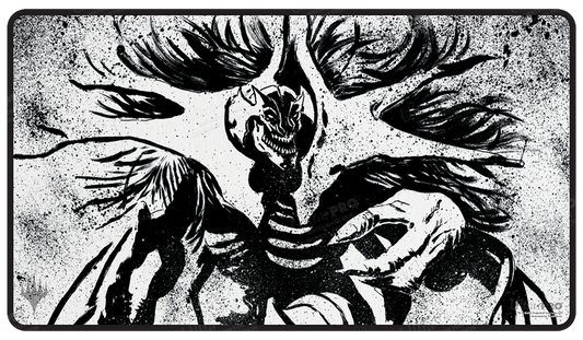MARCH OF THE MACHINE VORINCLEX BLACK STITCHED STANDARD GAMING PLAYMAT FOR MAGIC: THE GATHERING