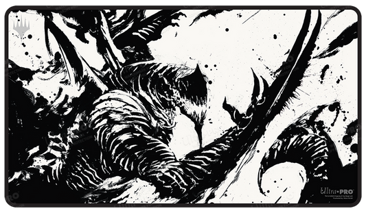MARCH OF THE MACHINE URABRASK BLACK STITCHED STANDARD GAMING PLAYMAT FOR MAGIC: THE GATHERING