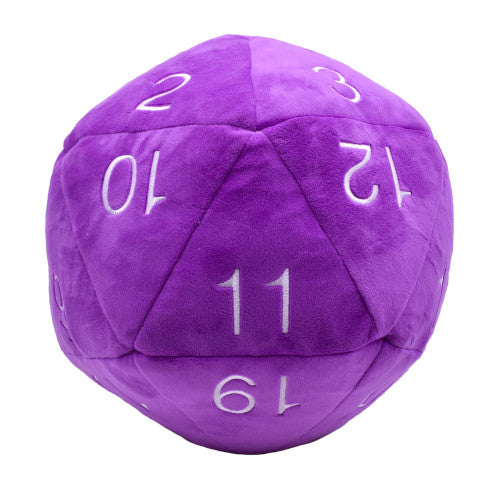 Ultra Pro - Jumbo D20 Novelty Dice Plush - Purple With White Numbering