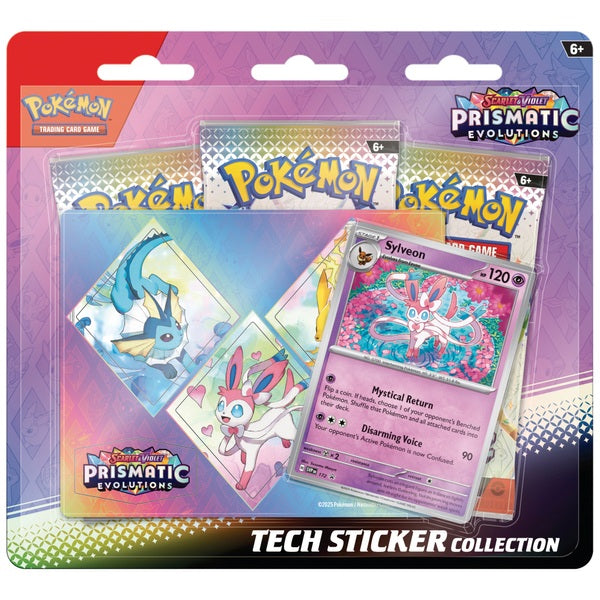 Pokemon TCG: Scarlet & Violet 8.5 – Prismatic Evolution - Tech Sticker Collection - Sylveon