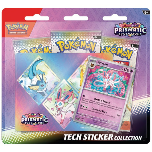 Pokemon TCG: Scarlet & Violet 8.5 – Prismatic Evolution - Tech Sticker Collection - Sylveon