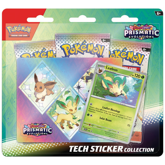 Pokemon TCG: Scarlet & Violet 8.5 – Prismatic Evolution - Tech Sticker Collection - Leafeon