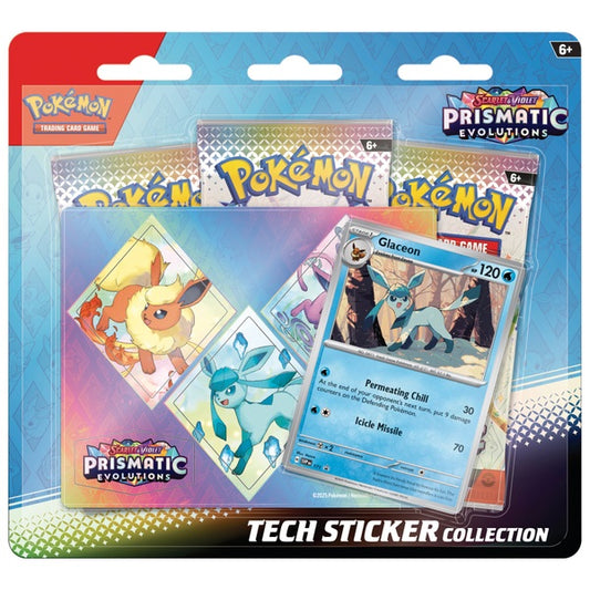 Pokemon TCG: Scarlet & Violet 8.5 – Prismatic Evolution - Tech Sticker Collection - Glaceon