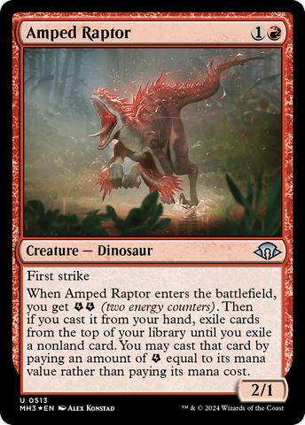 Amped Raptor (Ripple Foil) [Modern Horizons 3]