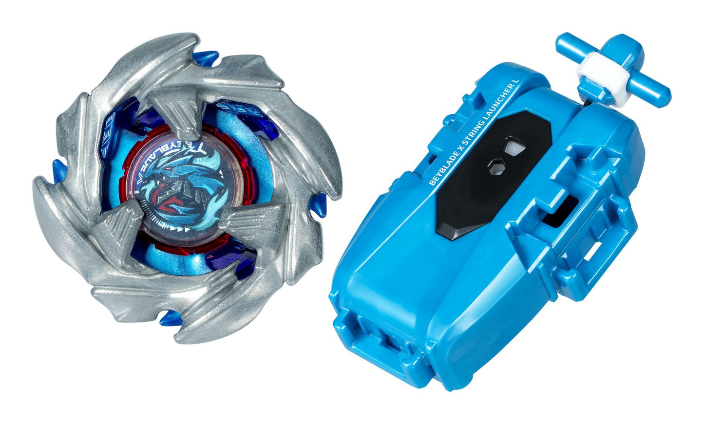Beyblade X - Cobalt Dragoon 2-60C Deluxe String Launcher Set Left Spin