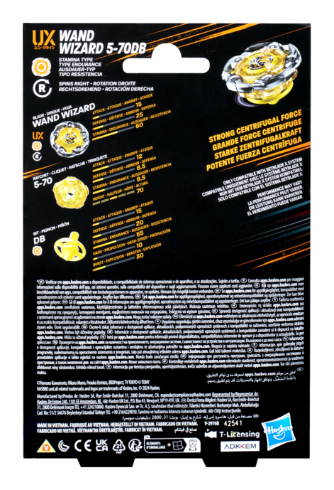 Beyblade X - Starter Pack Set - Wand Wizard 5-70Db Ux