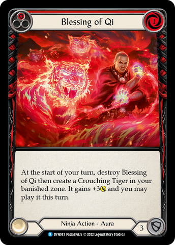 Blessing of Qi (Red) [DYN053] (Dynasty)  Rainbow Foil