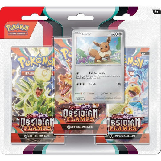 Pokémon TCG: Scarlet & Violet 3 - Obsidian Flames 3-Pack Booster Eevee