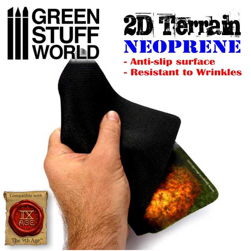 Green Stuff World 2D Neoprene Terrain - Forest with 4 trees