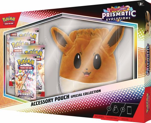 1 PER CUSTOMER WEBSTORE Pokémon TCG: Scarlet & Violet 8.5 – Prismatic Evolutions - Accessory Pouch