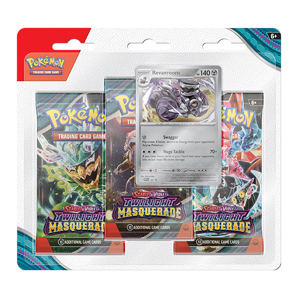 Pokémon TCG: Scarlet & Violet 6 Twilight Masquerade - 3-Pack Revavroom