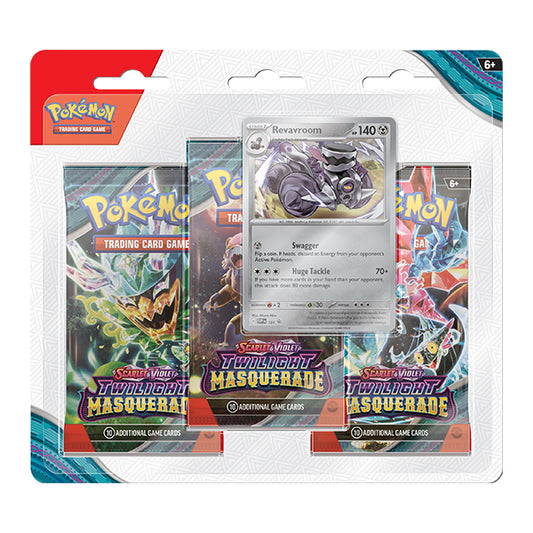 Pokémon TCG: Scarlet & Violet 6 Twilight Masquerade - 3-Pack Revavroom
