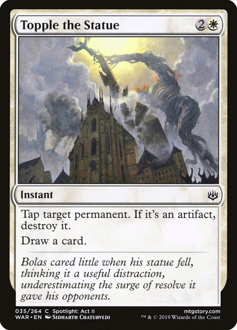 35-topplethestatue