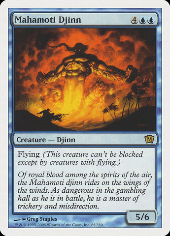 Mahamoti Djinn (9th Edition) [Oversize Cards]