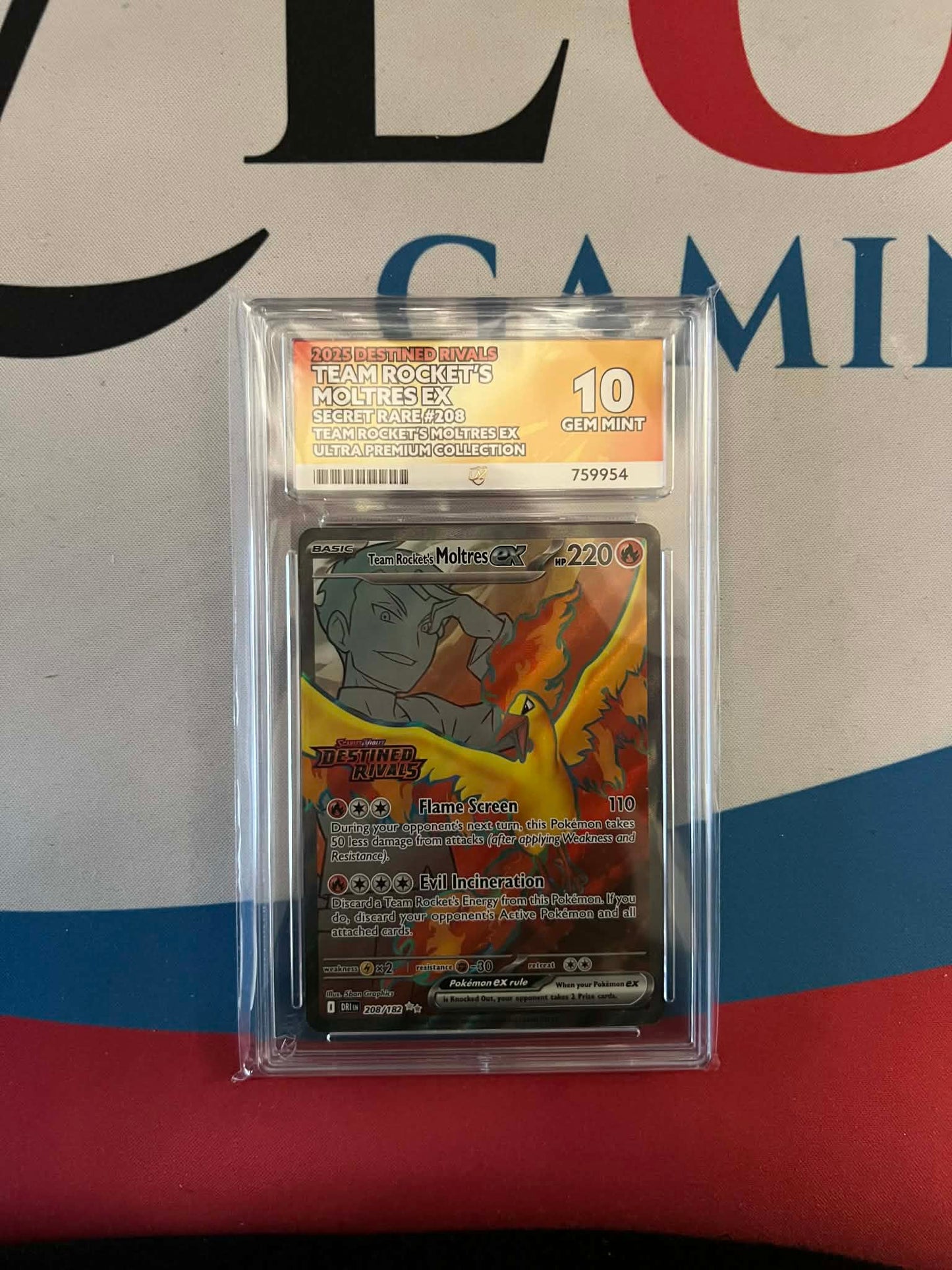 TEAM ROCKET'S MOLTRES EX #200 English ACE-10 759957