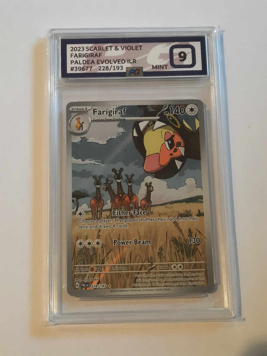 Pokemon - PG 9 Pokegrade - Farigiraf (228/193) [Scarlet & Violet: Paldea Evolved]