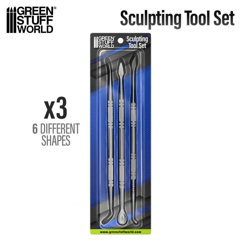 Green Stuff World: 3x Sculpting Tools