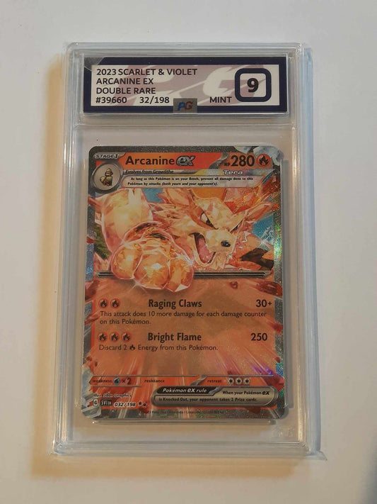 Pokemon - PG 9 Pokegrade - Arcanine ex (032/198) [Scarlet & Violet: Base Set]