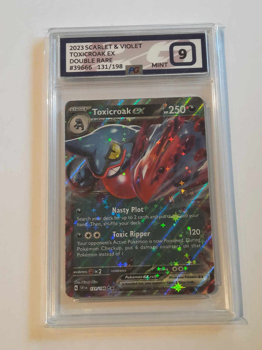 Pokemon - PG 9 Pokegrade - Toxicroak ex (131/198) [Scarlet & Violet: Base Set]