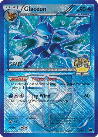 Glaceon (023/116) (City Championships) (Staff) [League & Championship Cards]