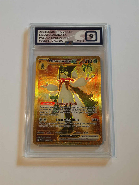 Pokemon - PG 9 Pokegrade - Meowscarada ex (271/193) [Scarlet & Violet: Paldea Evolved]