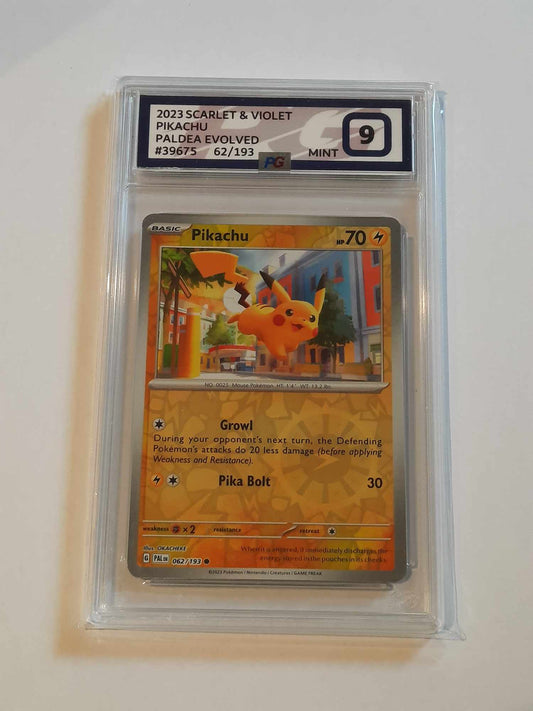 Pokemon - PG 9 Pokegrade - Pikachu (062/193) [Scarlet & Violet: Paldea Evolved]