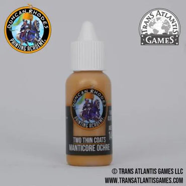 Two Thin Coats Manticore Ochre 15ml Paint Duncan Rhodes Painting Academy