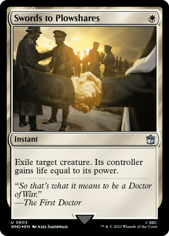 Swords to Plowshares (Surge Foil) [Doctor Who]