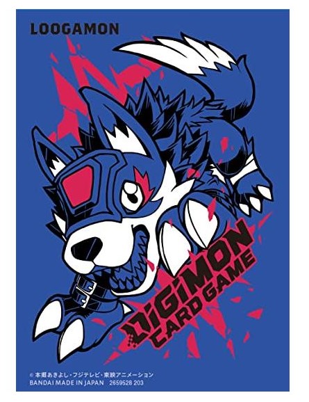 DIGIMON CARD GAME OFFICIAL DECK SHIELD SLEEVES - LOOGAMON 60ct