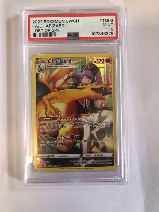 Pokemon - PSA 9 - Charizard (TG03/TG30) [Sword & Shield: Lost Origin]