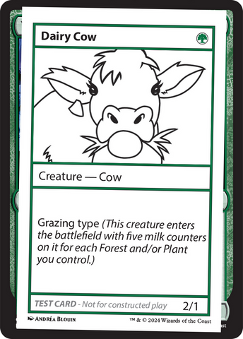 Dairy Cow [Mystery Booster 2 Playtest Cards]