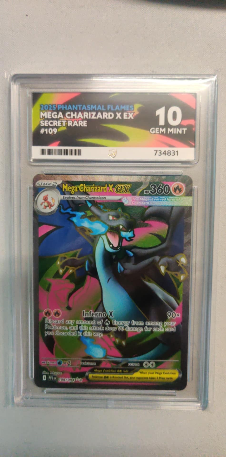 Mega Charizard X ex 109 MEPF English ACE-10