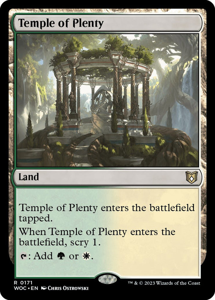 Temple of Plenty [Wilds of Eldraine Commander]