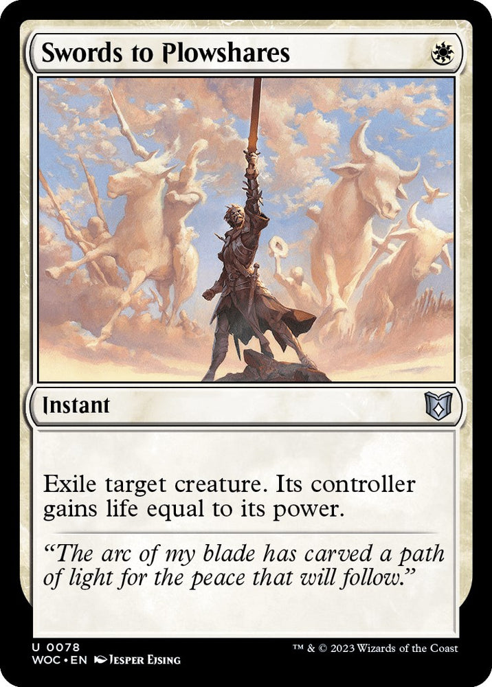 Swords to Plowshares [Wilds of Eldraine Commander]