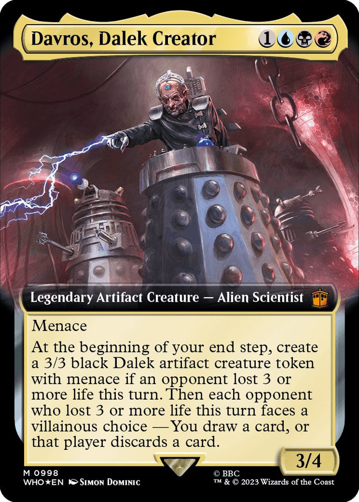 Davros, Dalek Creator (Extended Art) (Surge Foil) [Doctor Who]