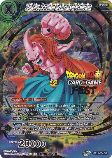 Majin Buu, Assault of the Agents of Destruction (Card Game Fest 2022) (BT13-034) [Tournament Promotion Cards]