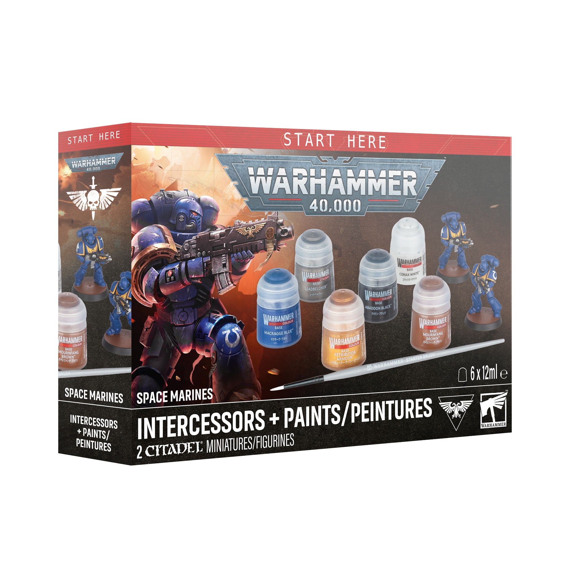 WARHAMMER 40000: SPACE MARINES INTERCESSORS + PAINTS (Pre-Order)