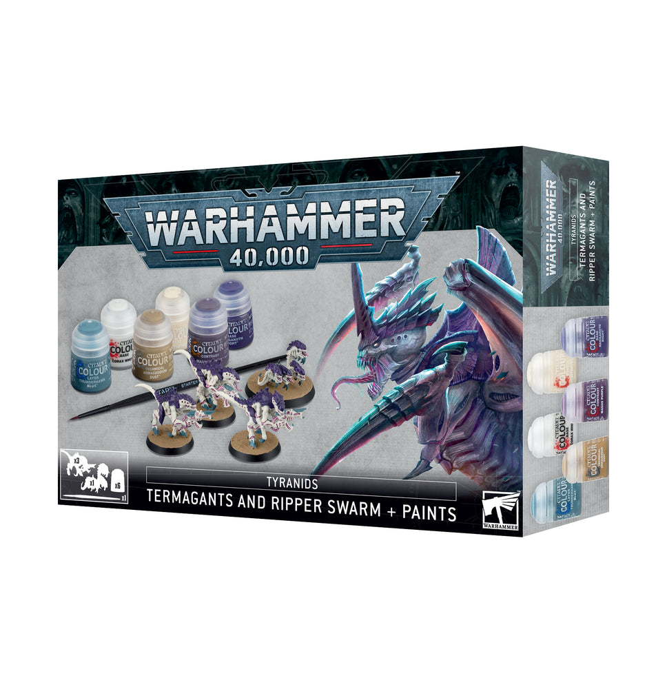 TYRANIDS TERMAGANTS AND RIPPER SWARM PAINT SET