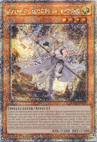 Dogmatika Ecclesia, the Virtuous [RA01-EN020] Quarter Century Secret Rare