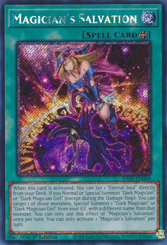 Magician's Salvation [RA01-EN068] Platinum Secret Rare