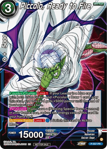 Piccolo, Ready to Fire (Zenkai Series Tournament Pack Vol.6) (P-557) [Tournament Promotion Cards]