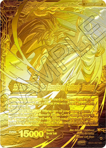 Son Gohan // SS Son Gohan, The Results of Fatherly Training (2023 Championship Finals) (Gold Metal Foil) (BT21-067) [Tournament Promotion Cards]