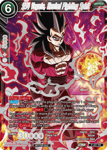 SS4 Vegeta, Heated Fighting Spirit (Championship 2023 Reward Alternate Art Card Set) (Holo) (P-457) [Tournament Promotion Cards]