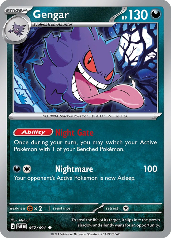 Gengar (057/091) [Scarlet & Violet: Paldean Fates]